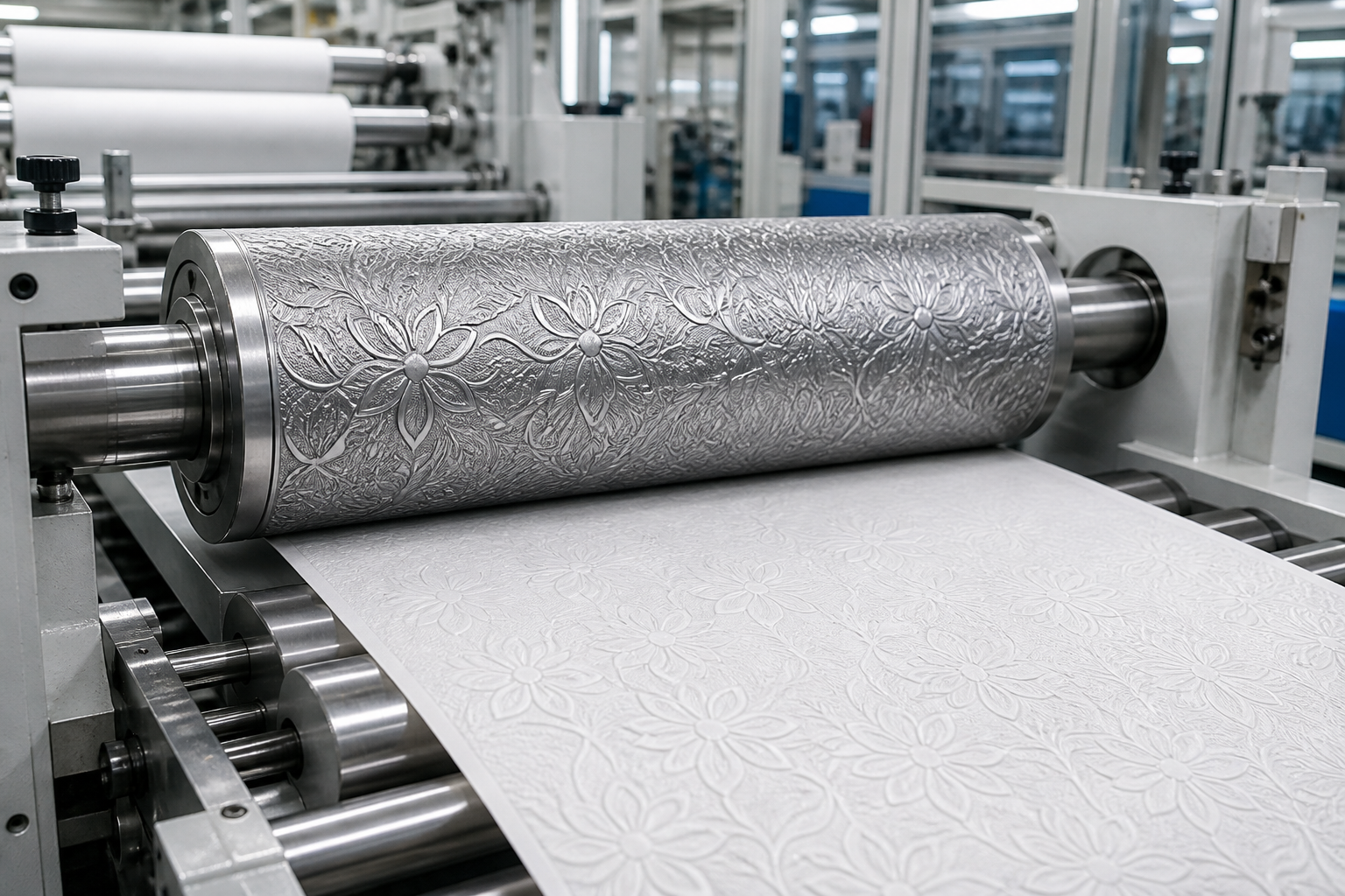 Paper embossing roll